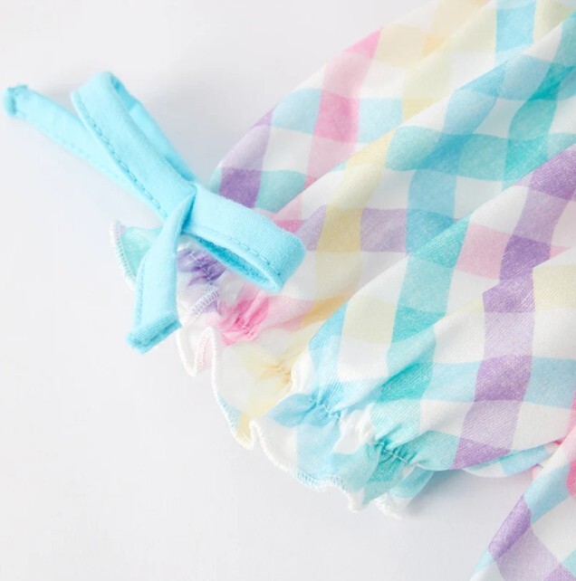 NEW Boutique Peeps Easter Bunny Rabbit Girls Smocked Embroidered Dress