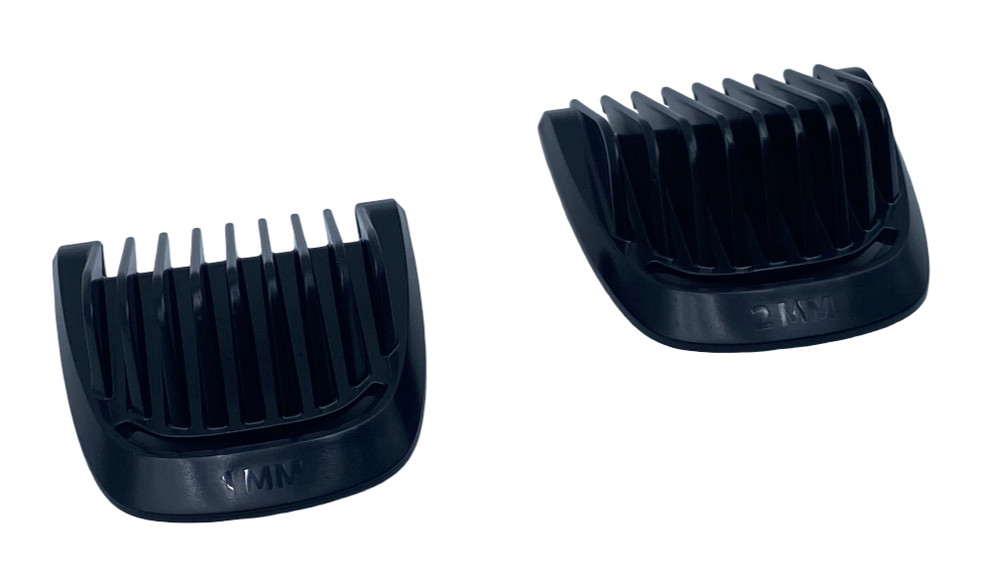 OEM Philips Norelco 1mm & 2mm Replacement Trimmer Beard Stubble Guide Guard Comb