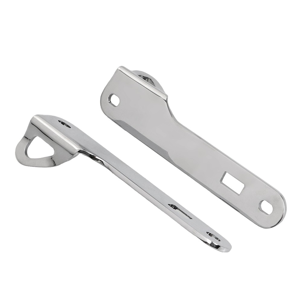 Chrome Fork Anchor Point Tie-Down Brackets Mount For Harley 2014-2023 Touring