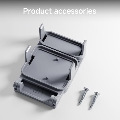 Garage Door Bracket for SimpliSafe Alarm Contact Sensor | Secure Mount Gray