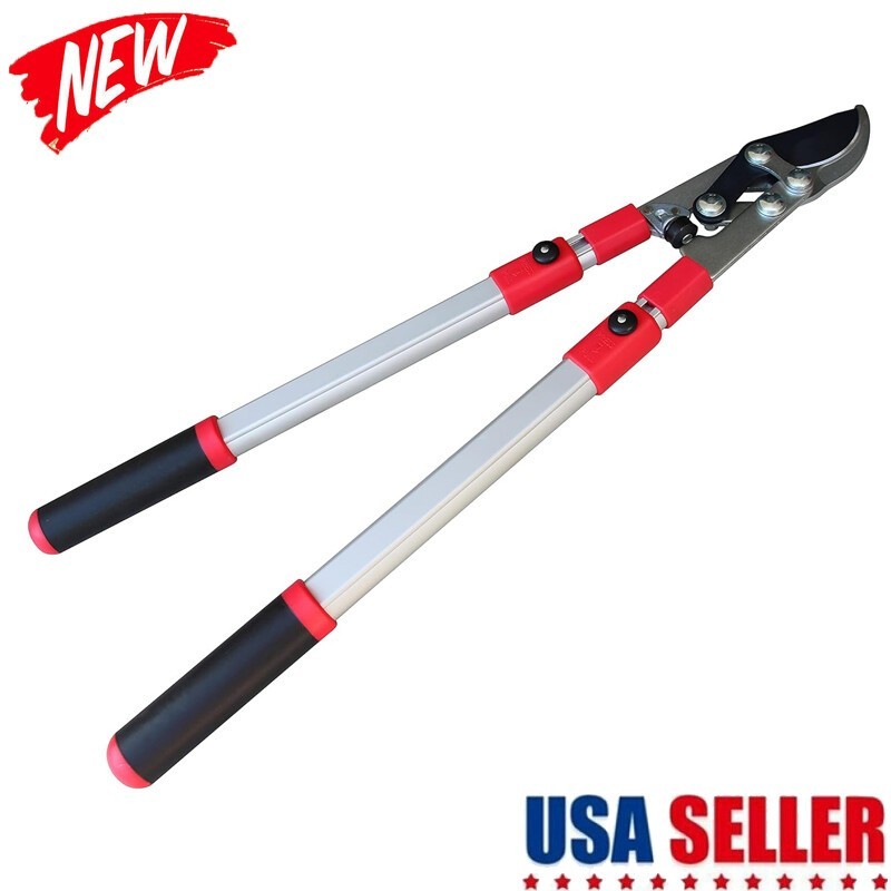 Extendable Bypass Lopper w/ Compound Action 27-40 Inch Telescopic Tree Trimmer