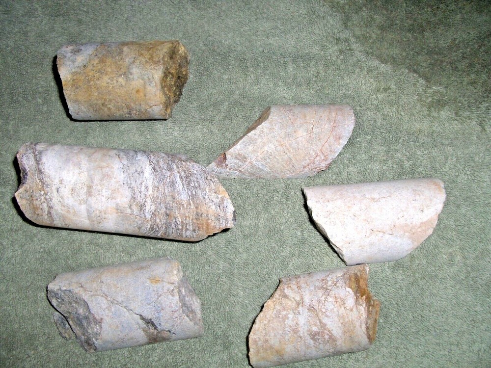 Split Drill Core Samples From Alaska Gold Mine 6 Pieces #9