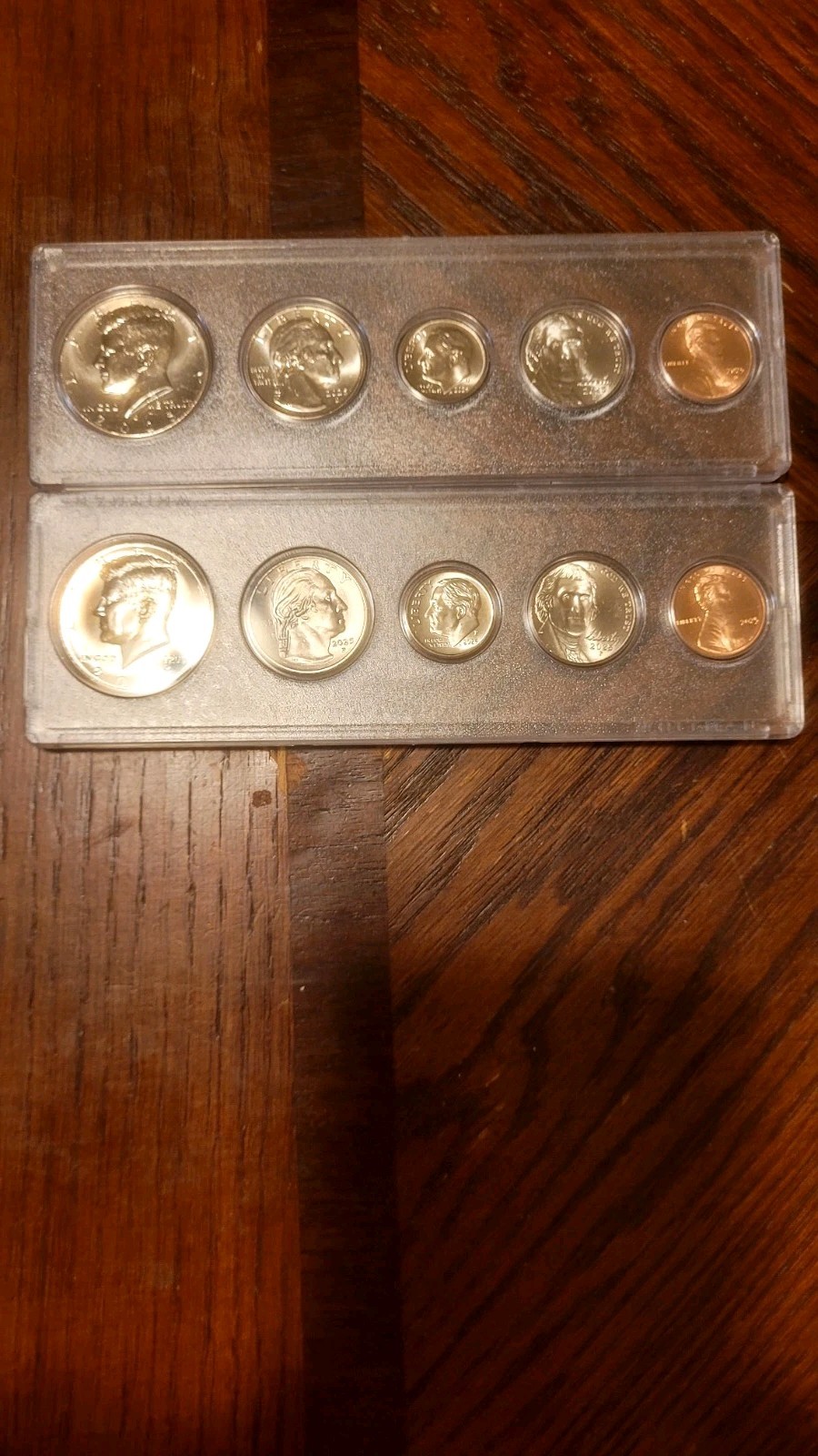 2025 P&D Brilliant Uncirculated Mint Sets 5 Coins Per Mint Whitman Holder