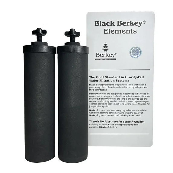 BB9-2 Black Berkey Water Filter Replacement Elements (2-Pack)