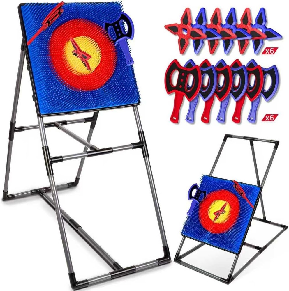 Axe Throwing Game for Backyard, Axe Throwing Target Set Games with 6 Throwing...