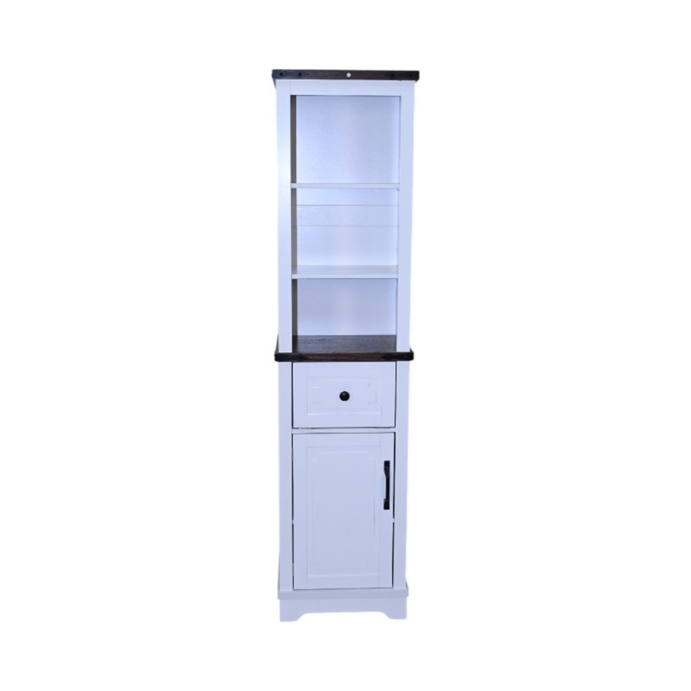 A--storage cabinet with adjustable shelves and storage drawers