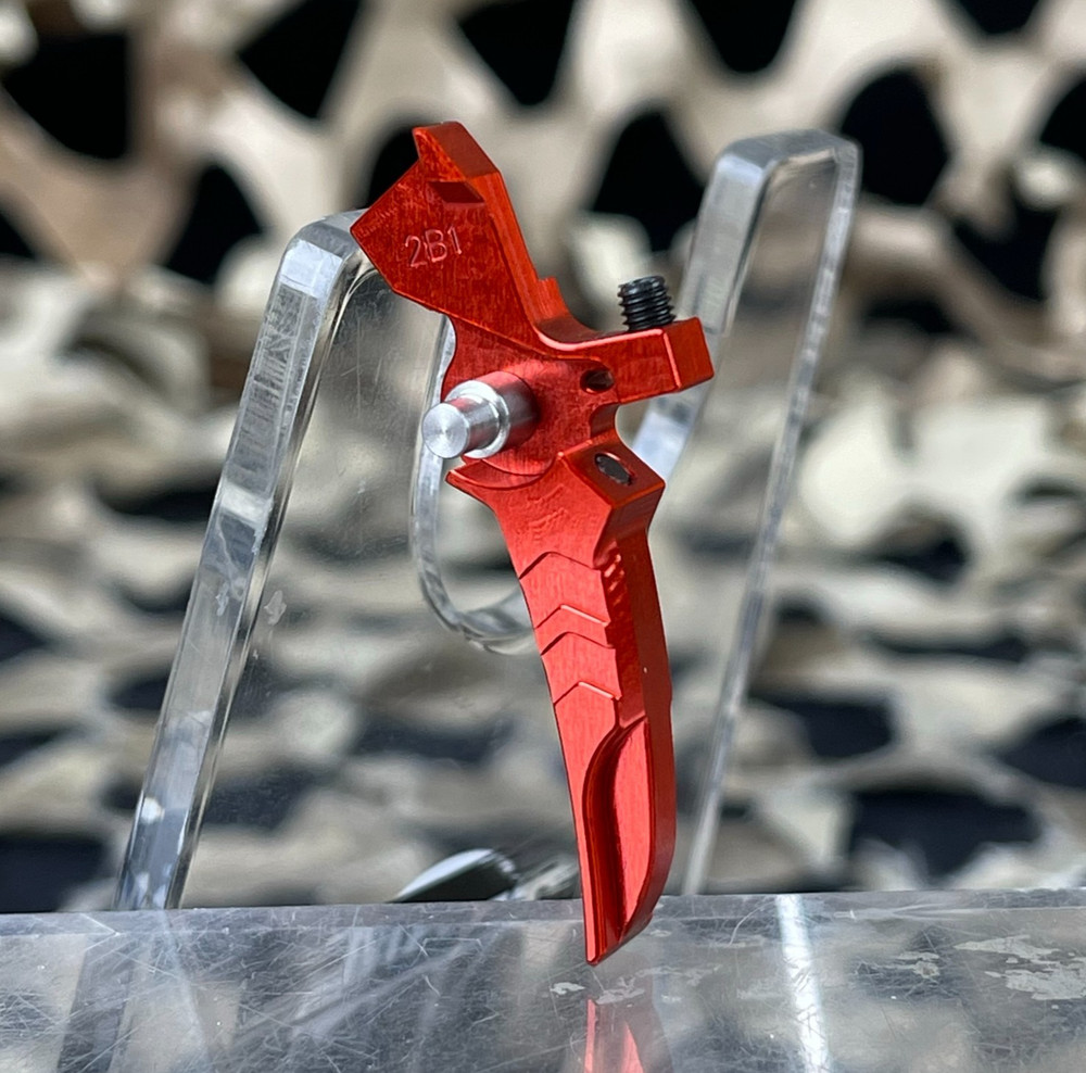 NEW Gate Nova Adjustable Aluminum Trigger - 2B1 - Red (NT-2B1-RED)