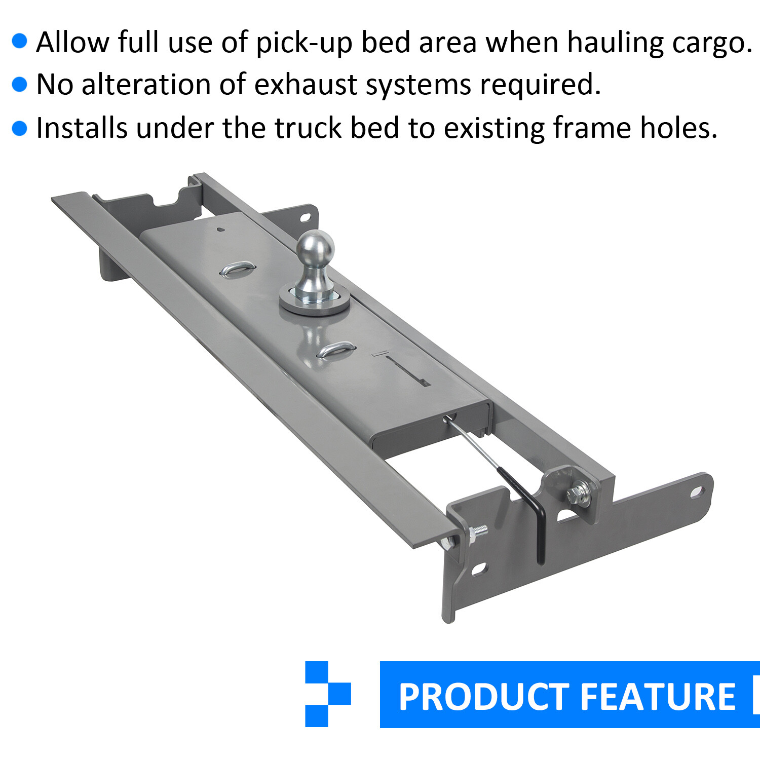 For Chevy Silverado GMC Sierra 2500 3500HD 2016-2019 Gooseneck 5th Wheel Hitch