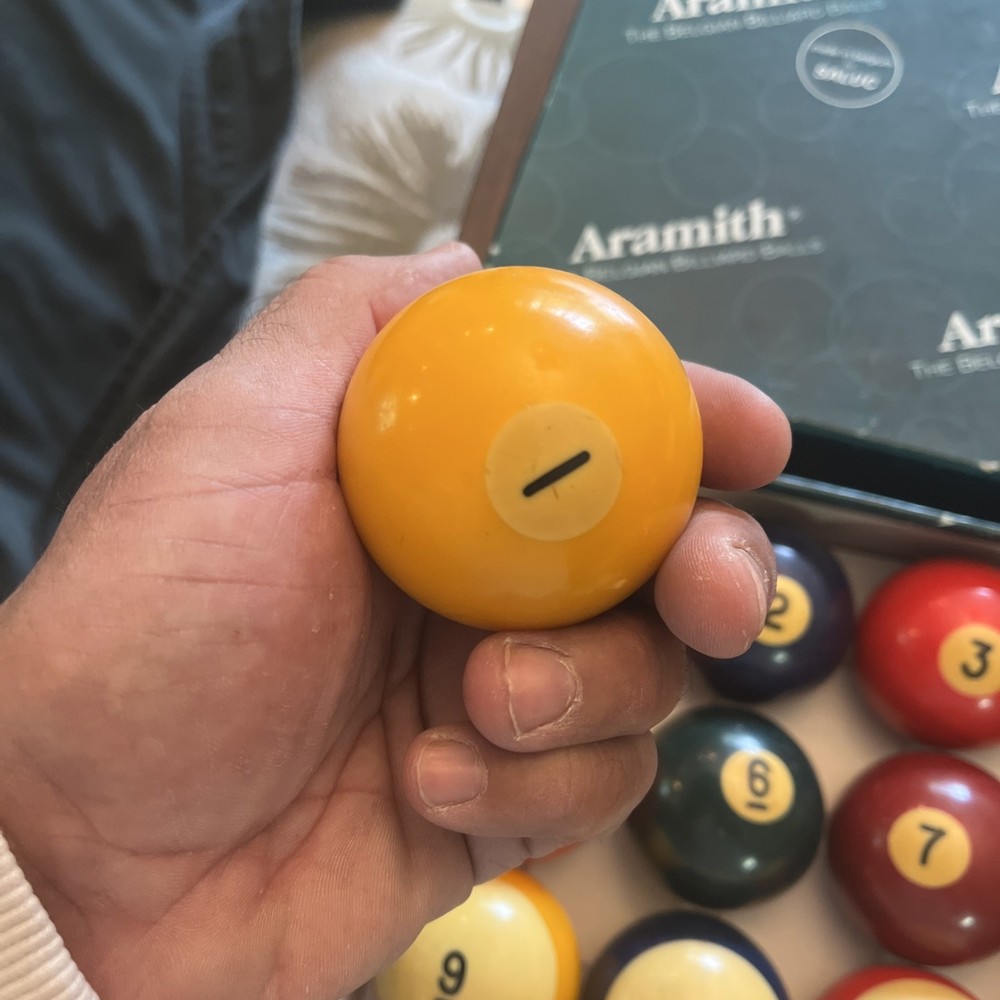 Aramith Standard Billiard Pool Ball Set 2 1/4" Belgian