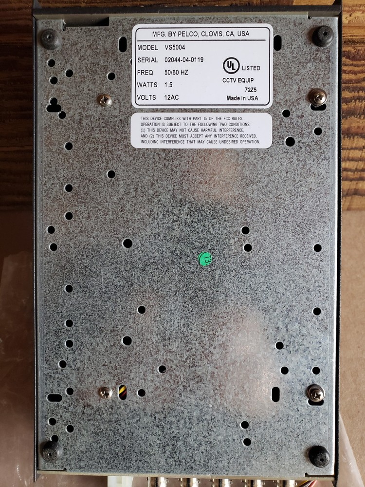 Pelco VS5004 Video Sequential Switcher - TESTED w/ AC ADAPTER!!