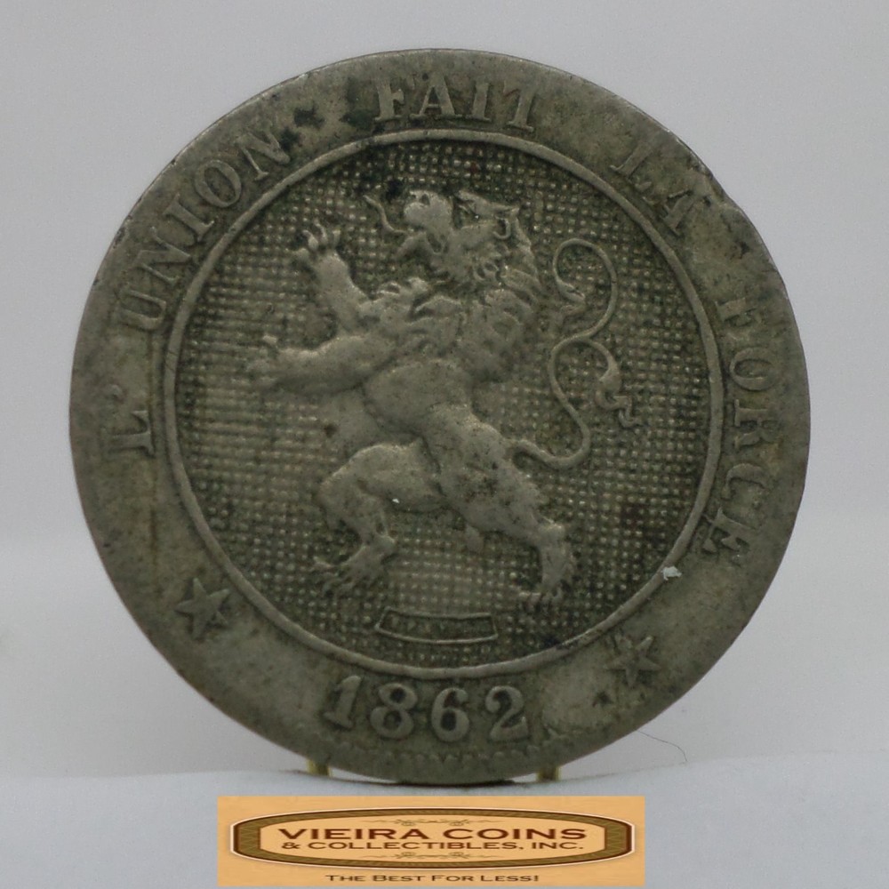 1862 Belgium 5 Centimes - #C56789NQ