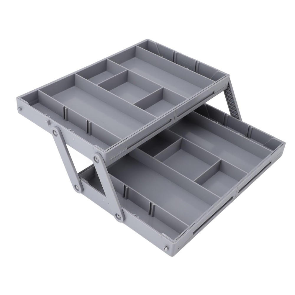 Multi Level Drawer Organizer, Expandable Folding Smart Drawer Organizer Makeu...