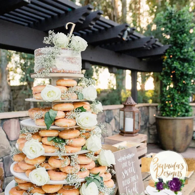 Cupcake Stand 6 Tier White Melamine Cake Tower Dessert Display
