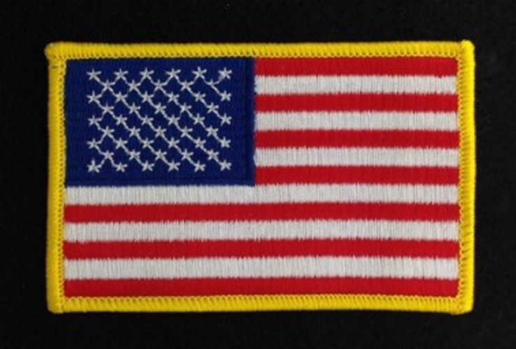 US Flag Embroidered Emblem Patch (US-4)