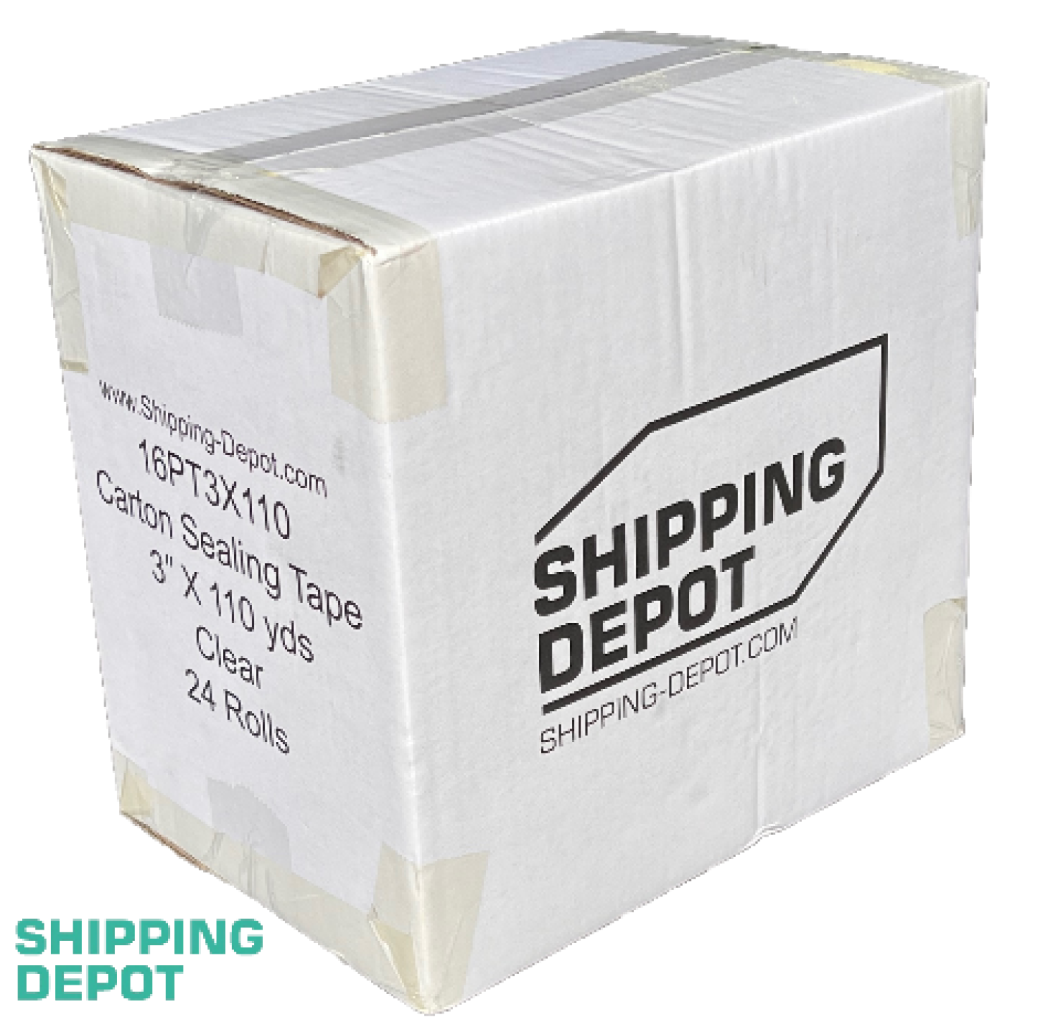 Up to 144 Rolls Carton Sealing Clear Packing Shipping Box Tape 2" or 3" x 110 Yd