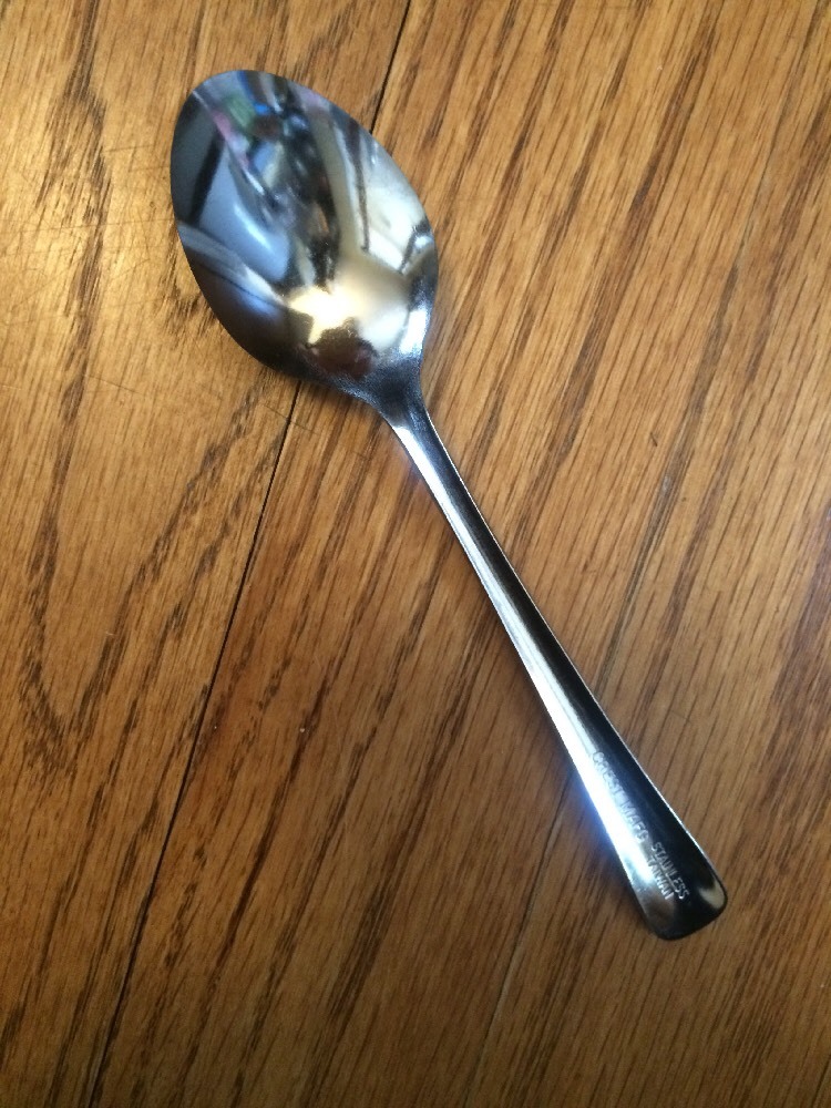 CREST MFG Glossy Stainless Plain Round Tip TEASPOON