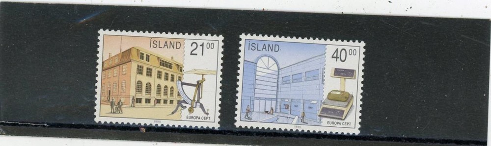Iceland 1990 Scott# 698-9 Mint LH