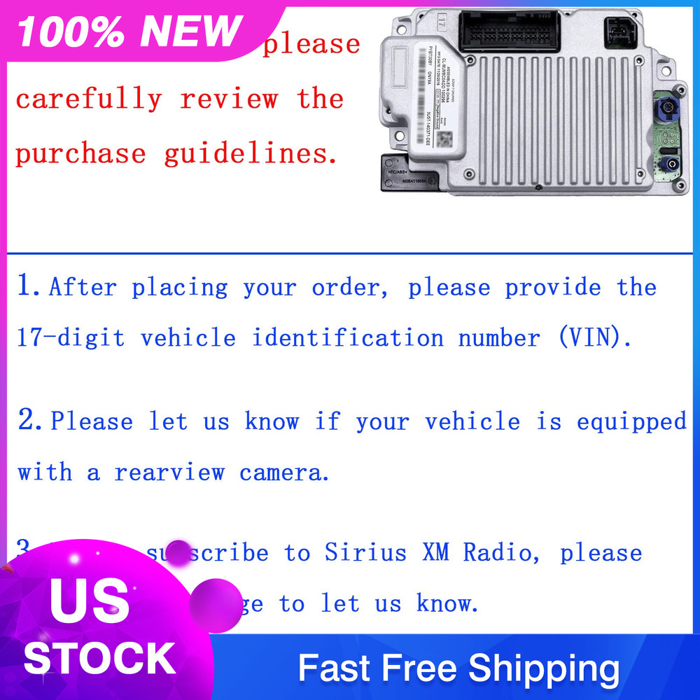 Sync 3 APIM 3.4 Navigation Module for Ford Lincoln Vin unProgrammed NAV