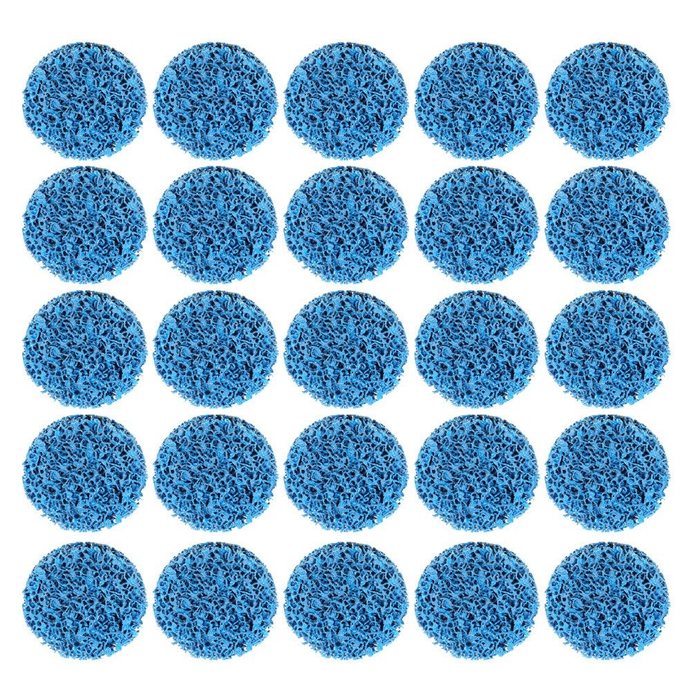 Blue 25 Pack 3 Inch Quick Change Easy Strip & Clean Discs For Paint Rust