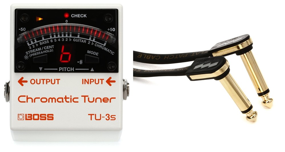 Boss TU-3S Chromatic Tuner + EBS EBS-PG18 Value Bundle