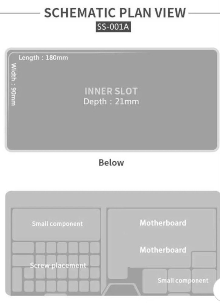 Sunshine SS-001A Multifunctional storage box, electronic repairs organizer