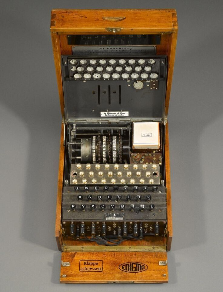 WW II - German Photo -- Enigma Code Machine