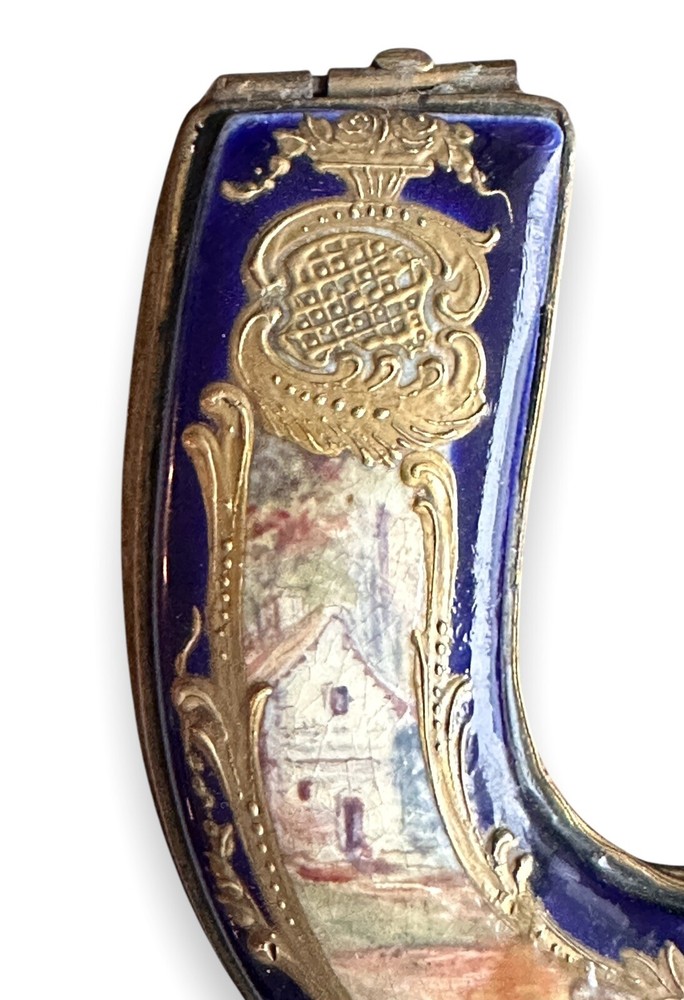 Sevres Box Horshehoe Shaped Snuff Box