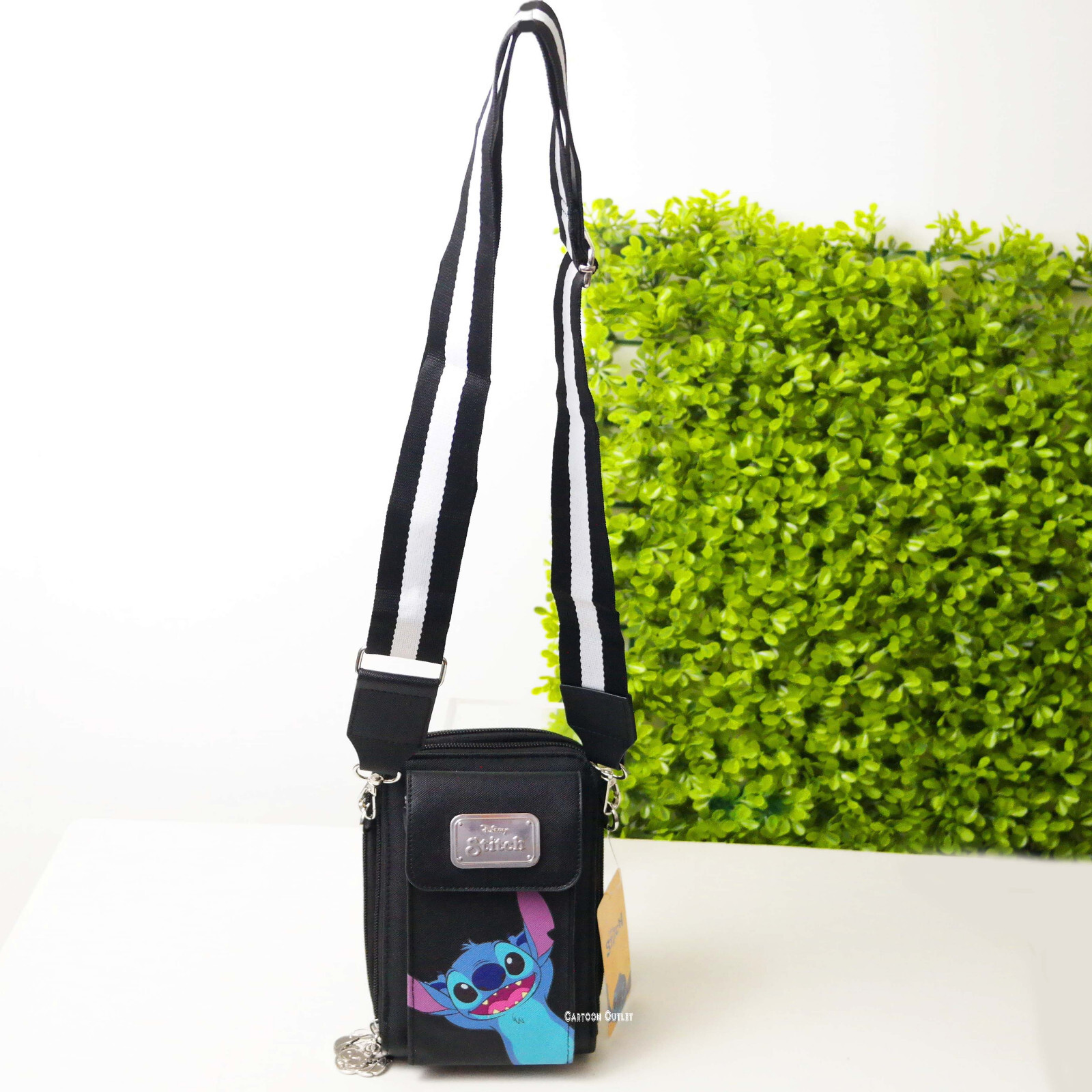 Disney Lilo & Stitch Crossbody Bag Purse Cell Phone Holder Passport Wallet Bag