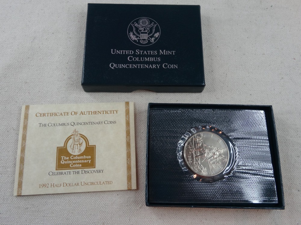 1992-D Columbus Half Dollar US Mint Clad Coin Commemorative 50C OGP