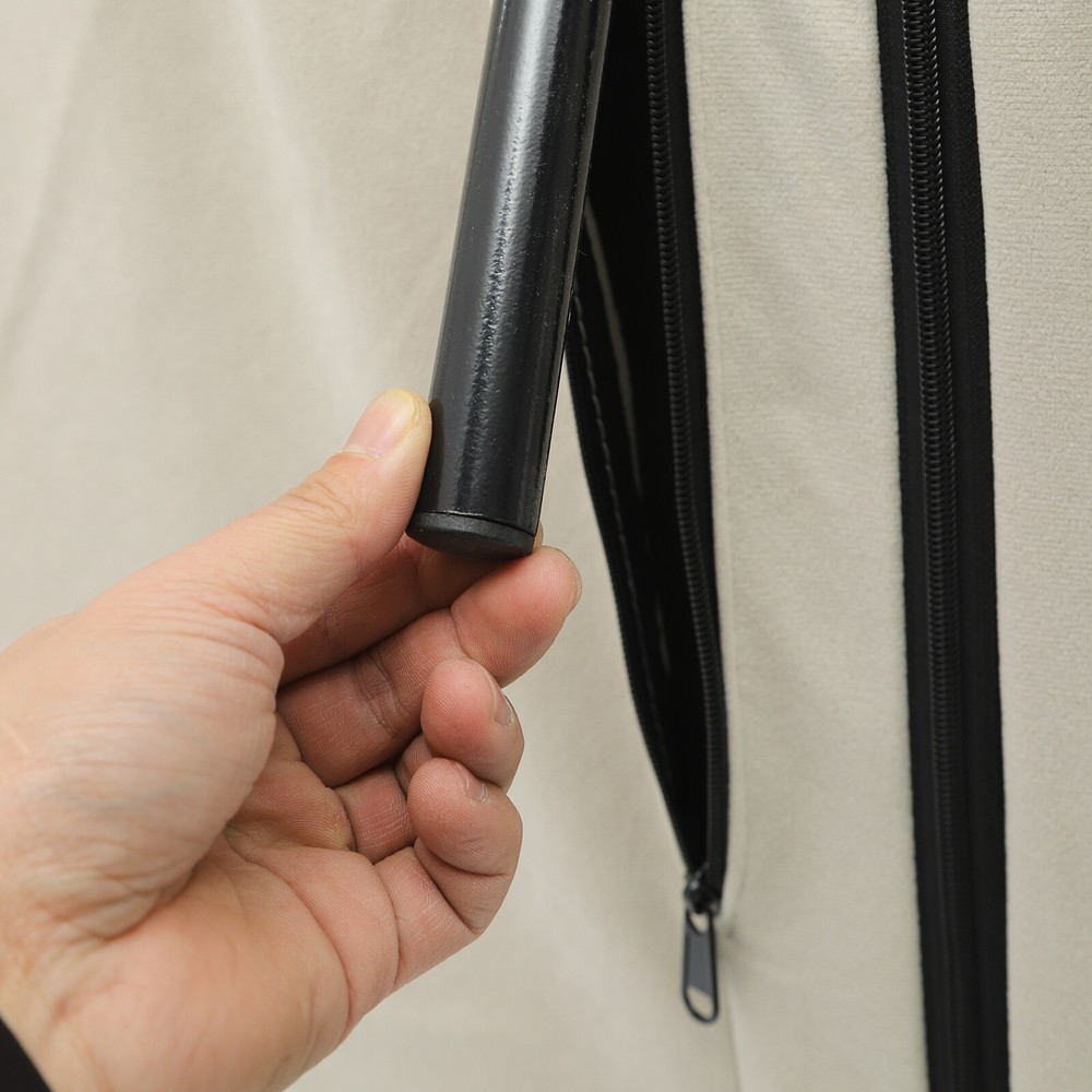 Convertible Sofa Bed with Pillow, 5-Gear Adjustable Backrest, Compact Design