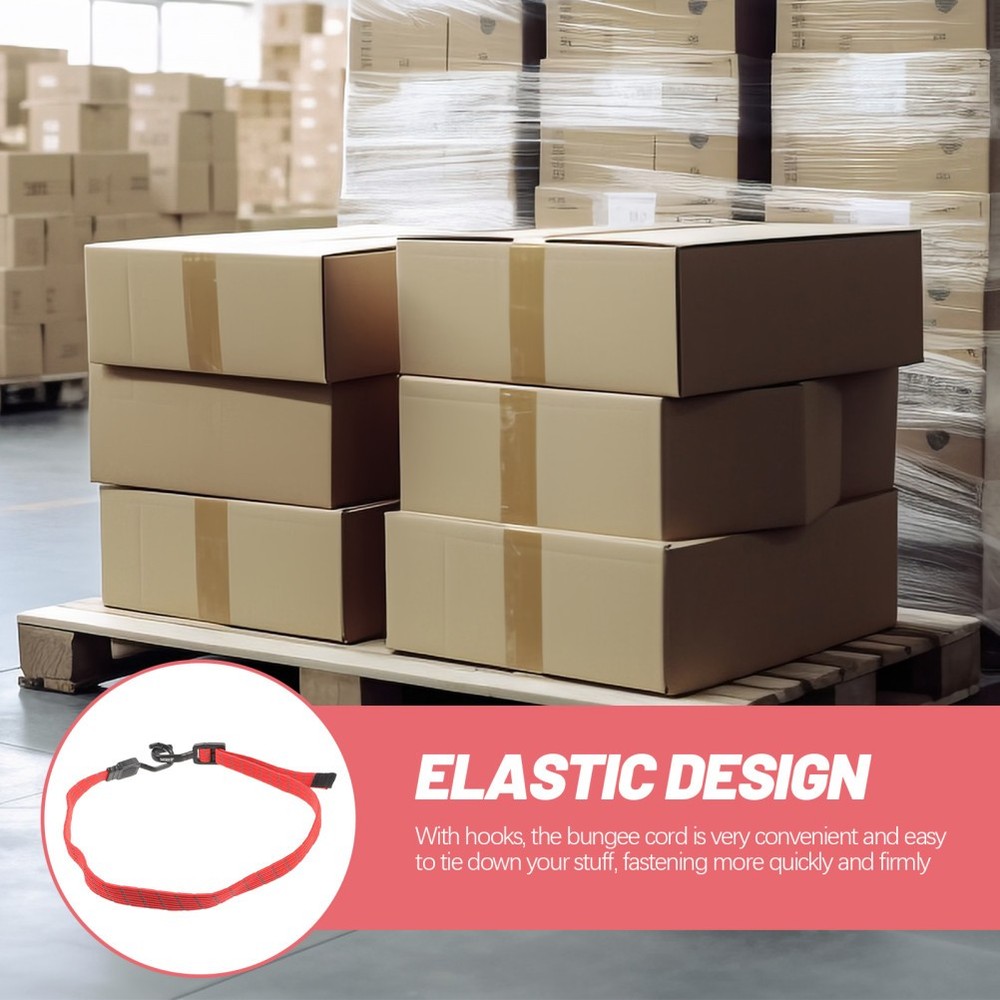 Rope Tie down Adjustable Length Bungee Cord Camping Elastic Straps with Hook