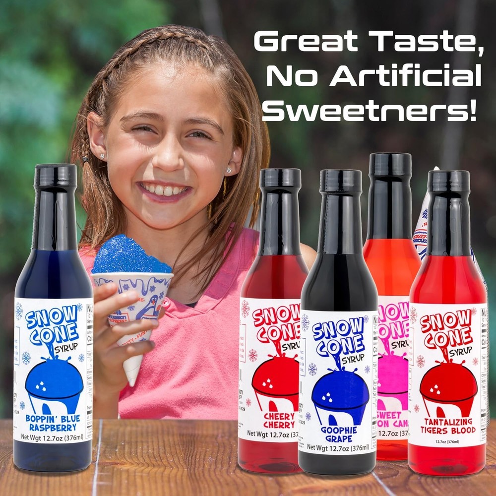 12.7oz Sno-Cone Syrups 4 Pack