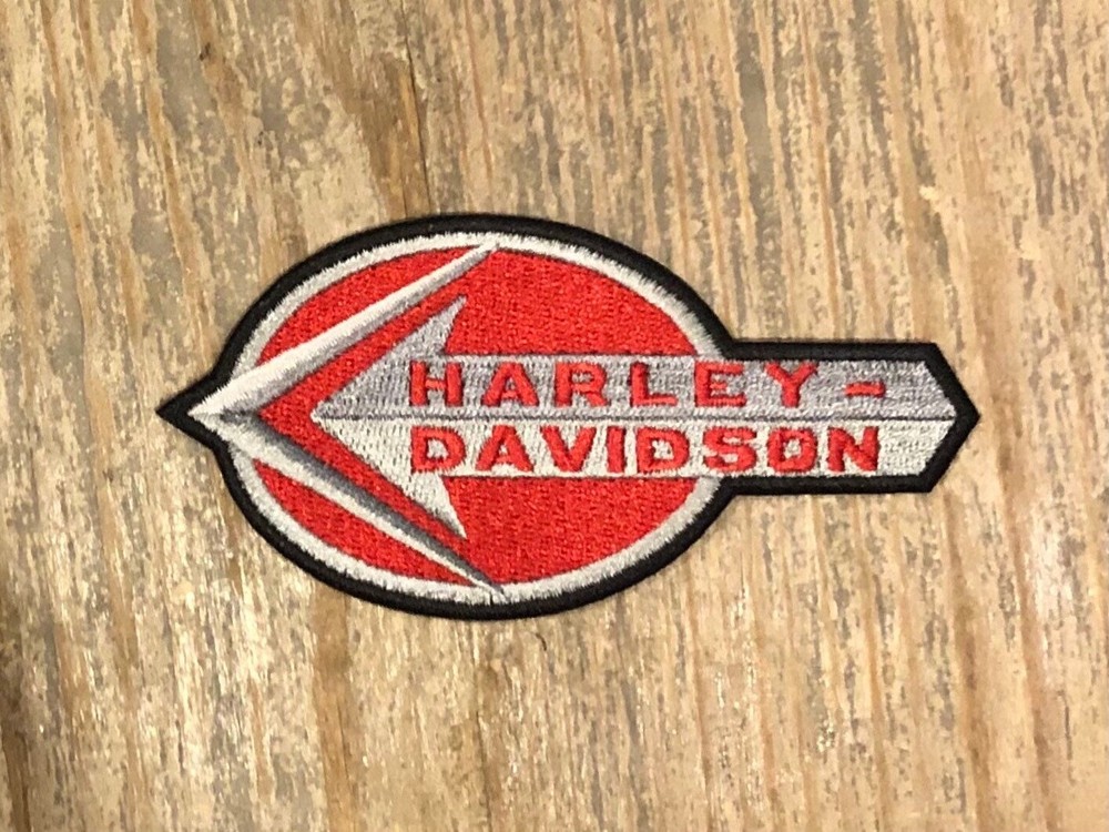 Retro Harley Davidson Motorcycle Arrow Patch