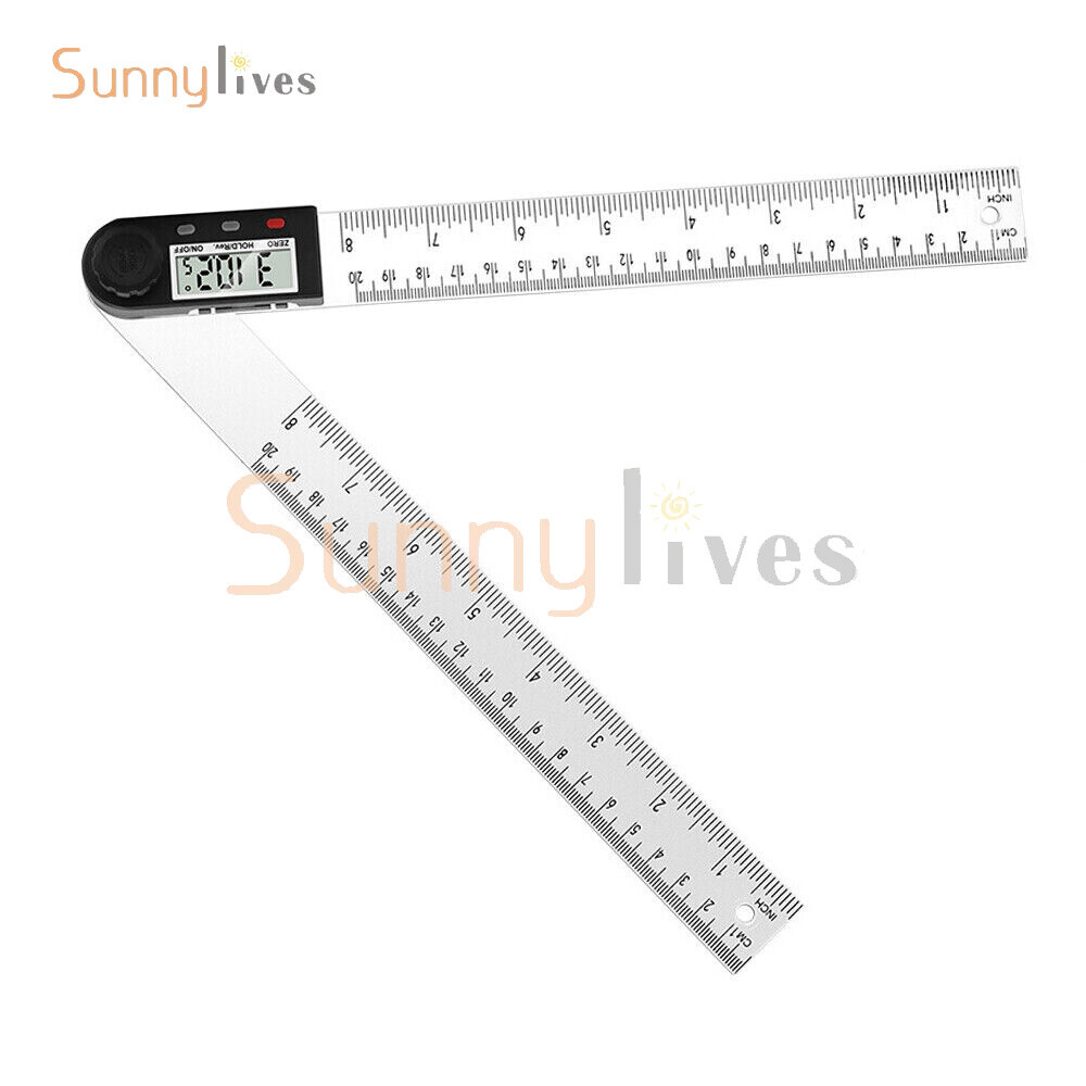 Digital Protractor Angle Ruler Finder Meter 0-360° Goniometer Measuring Tool