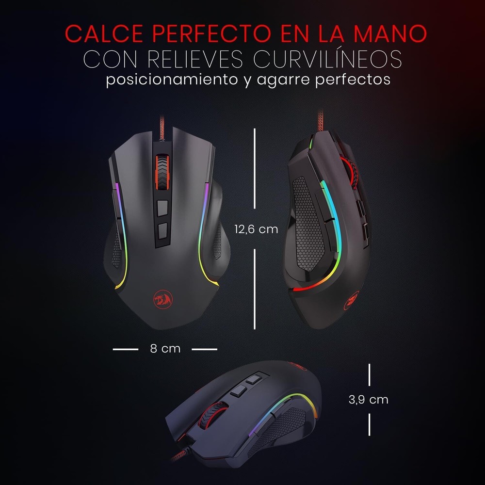 Programmable RGB Gaming Mouse for Windows & Mac - Ergonomic & Durable Design