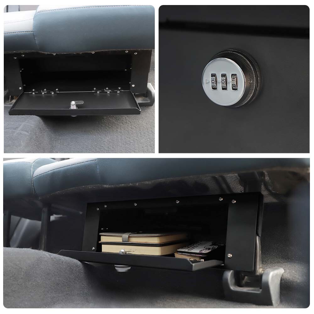 Under Seat Combination Lock Safe Box Case Security Organizer For Ford Bronco 4dr