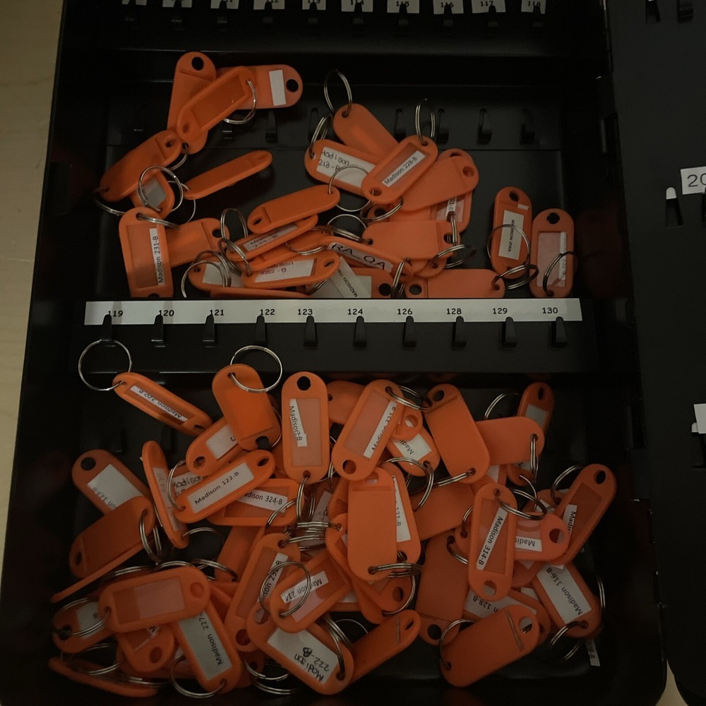 KeyGuard Combination Key Cabinet 122 Key Hooks Used