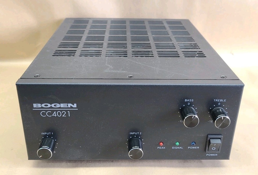Bogen CC4021 Compact 2-Input 40W Commercial Mixer-Amplifier - Tested & Working!
