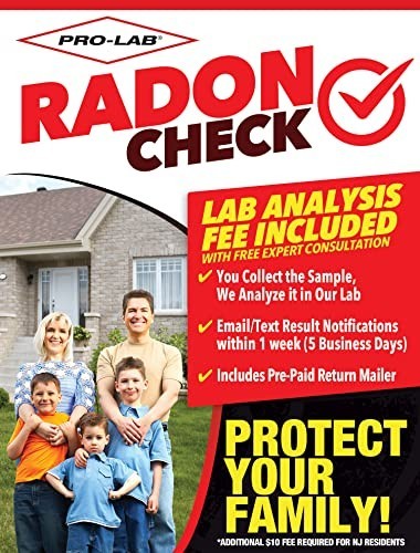 Home Radon Test Kit - EPA Approved Short-Term Detector, Lab Fee & Mailer Include