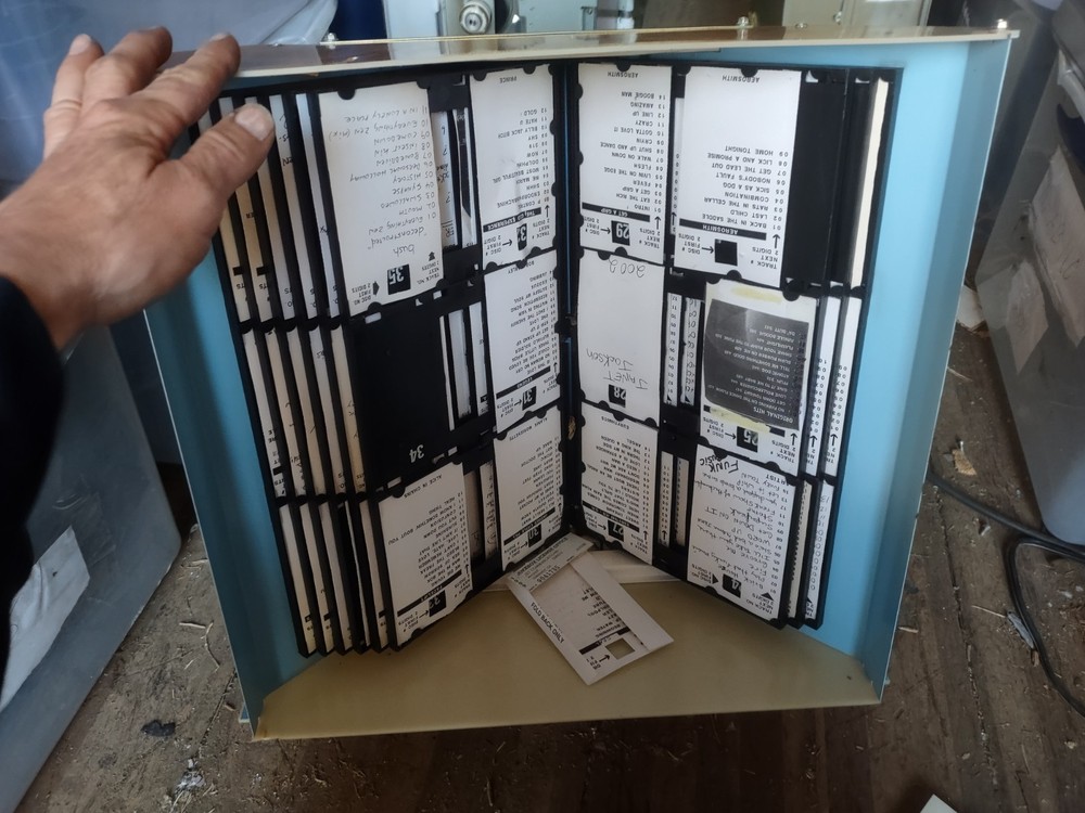 rowe walmount jukebox wcd title page selector unit #20