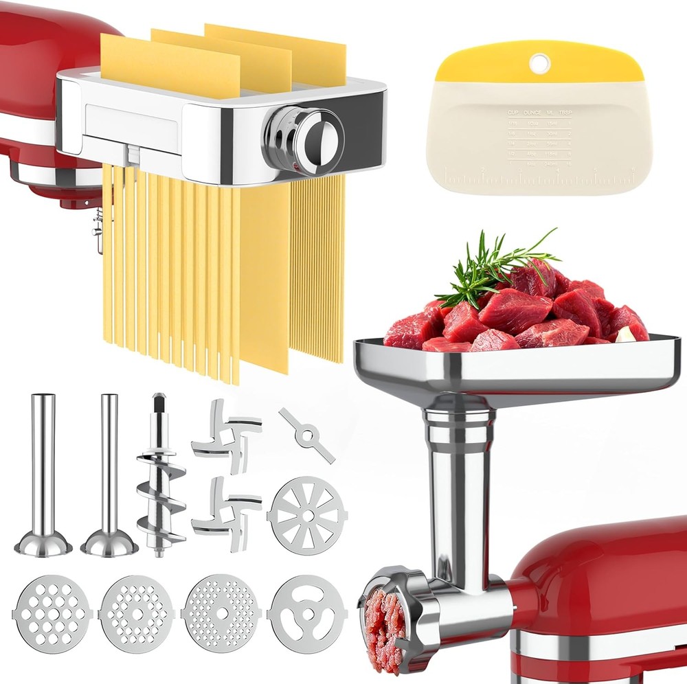 Mixer Attachment Meat Grinder Pasta Maker Combo