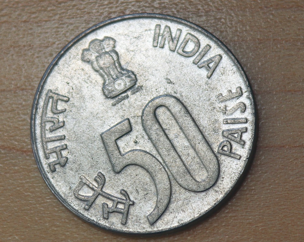 2000 India 50 Paise Noida Mint