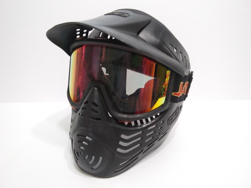 JAVA Paintball Mask Kingman Black Face Lens Shield