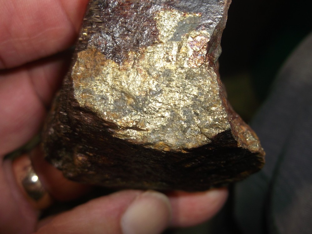 gold silver copper ore, 193 grams samples ,ore high grade .