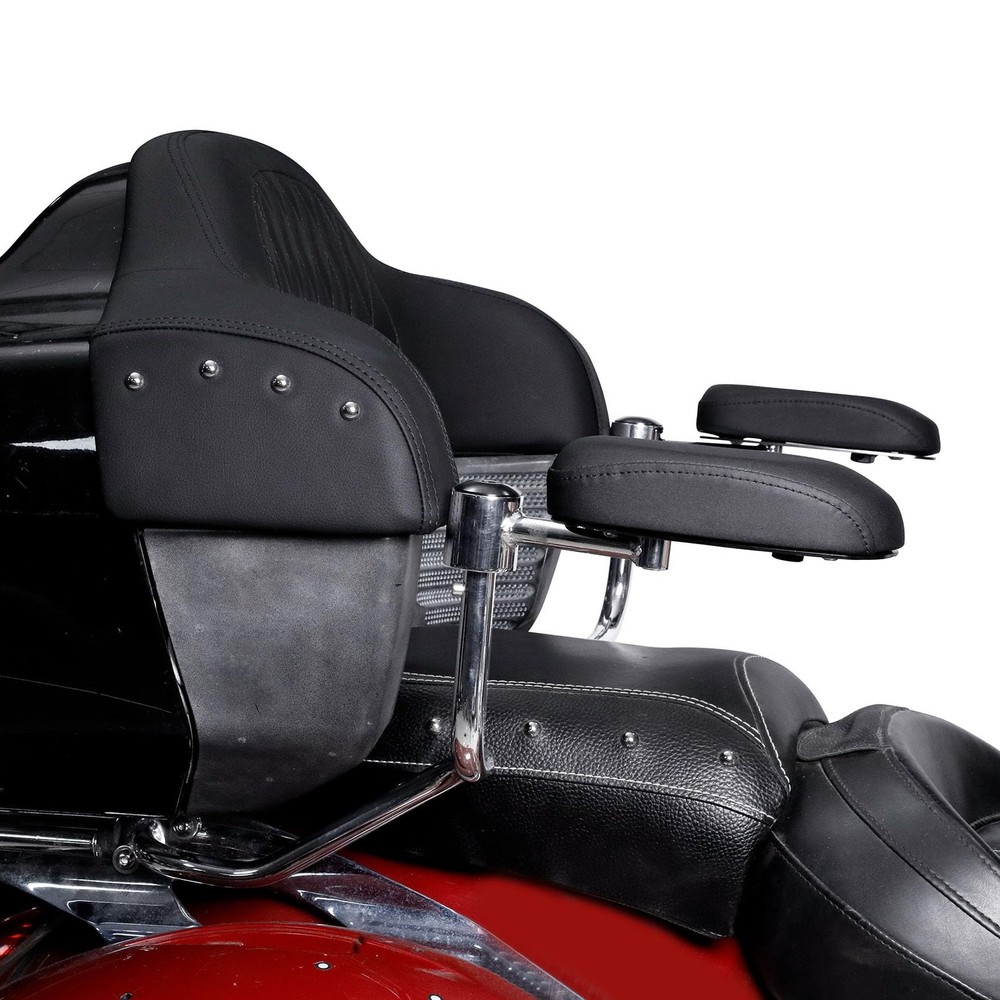 Passenger Armrest for Chieftain Roadmaster Springfield Challenger Black Chrome