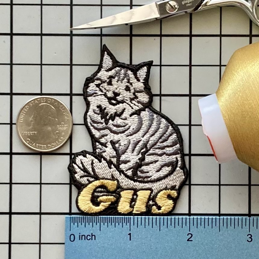 Maine Coon Cat Patch Personalized Custom Iron-on Badge