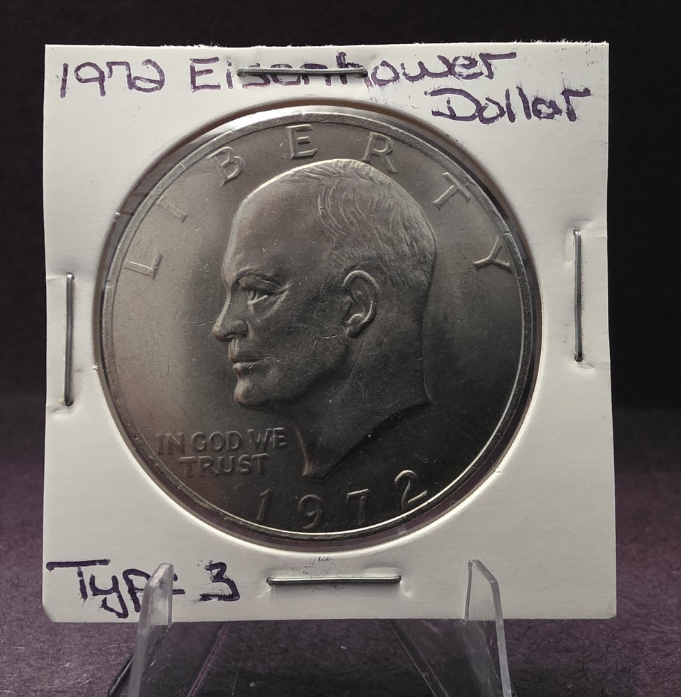 1972 - P Mint - Type 3 - Eisenhower "Ike" $1 Coin