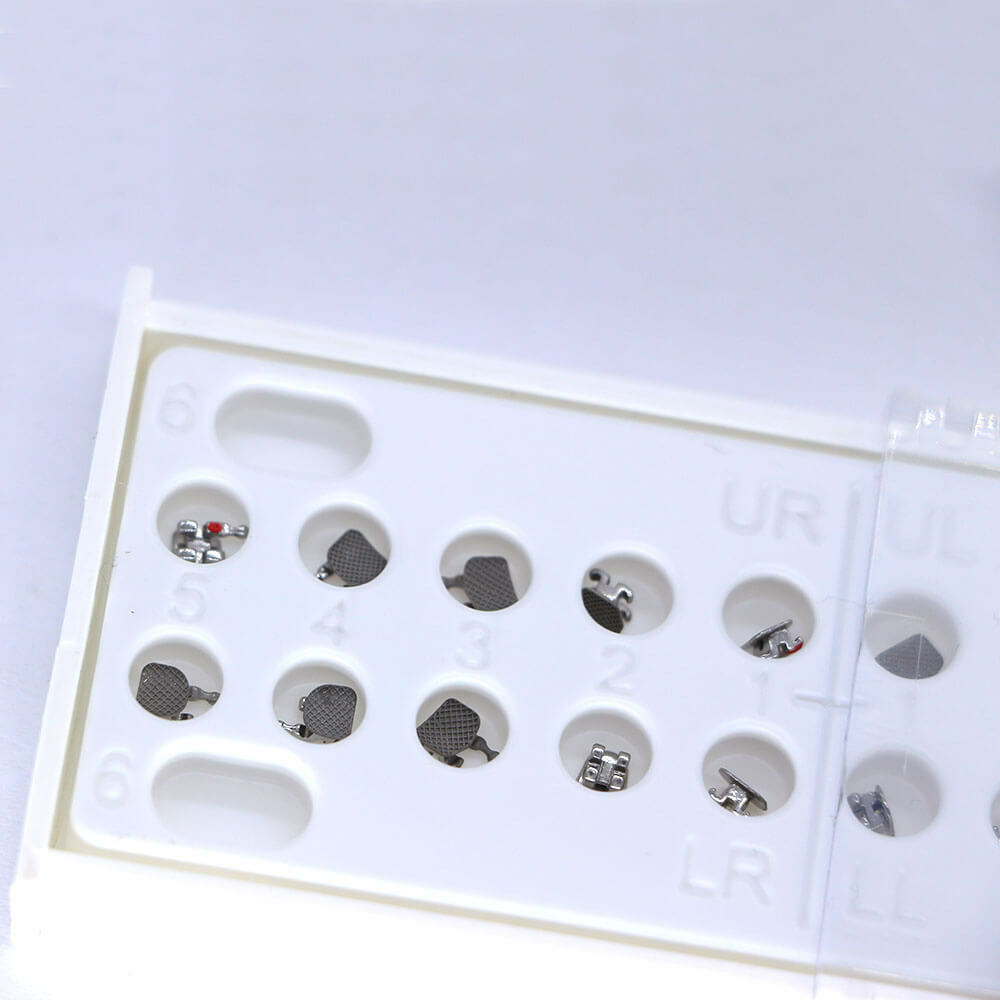 10 Kits Bondable Vertical Ortho Brackets, Roth 0.022, 3 Hooks