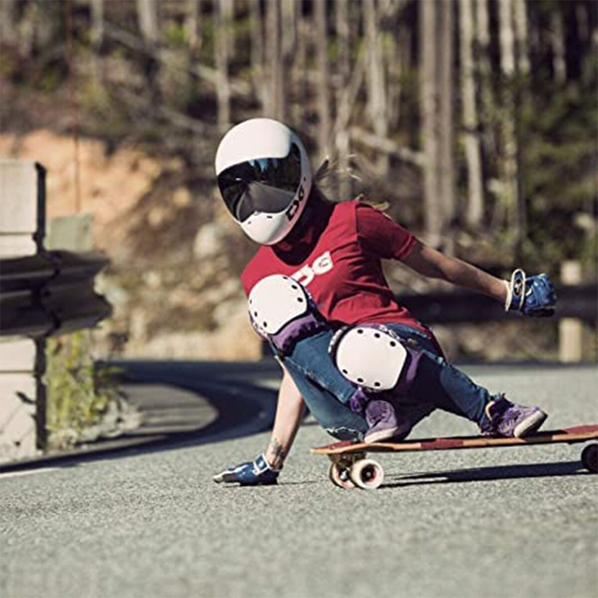 TSG - Pass Pro Full-face Helmet, Downhill Skateboarding, Matt Pink, Medium