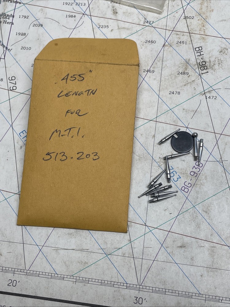 assorted indicator tips. brown & sharpe fowler mitutoyo